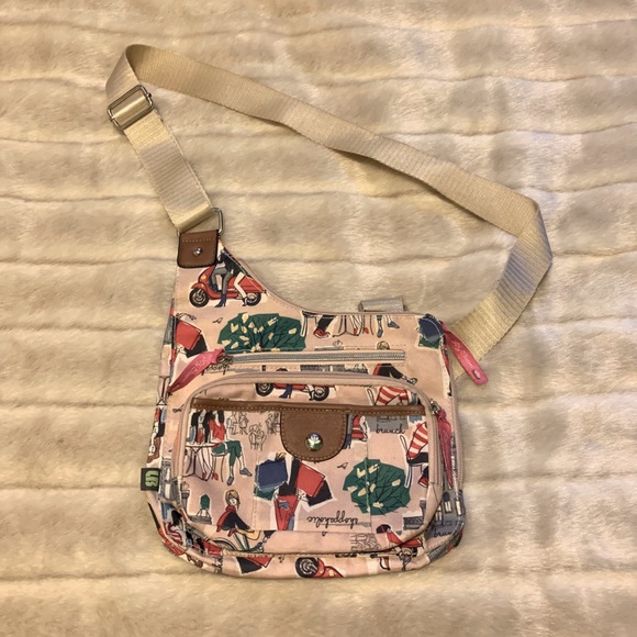 Lily Bloom CrossBody Shopaholic Print Bag - Picture 1 of 6